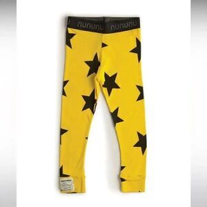Nununu yellow and black star legging, 18-24